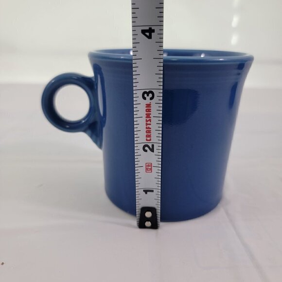 Homer Laughlin Fiesta USA Pottery Blue Ring Handle Coffee Tea Mugs – Set of 2 - Picture 6 of 16